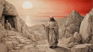 Jesus_uppväcker Lasarus från de döda_02 av Josef Johann Michel