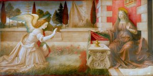 Maria får höra om befruktningen av en ängel_01 av Josef Johann Michel