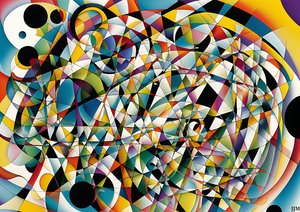 abstrakt: cirkulära former 1