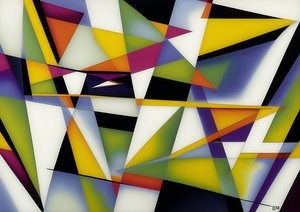 abstrakt: på vita trianglar 1