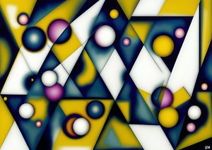 abstrakt: sfärer+trianglar 2