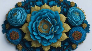 mandala: rosor-blå element_02