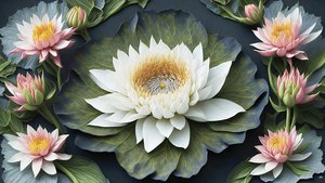 mandala: näckrosor elements_03