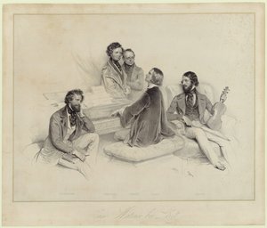 En morgon med Franz Liszt av Josef Kriehuber
