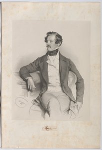Alexander Freiherr von Bach (1813-1893), jurist, politiker av Josef Kriehuber