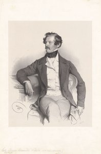 Alexander friherre von Bach (1813-1893), jurist, politiker av Josef Kriehuber