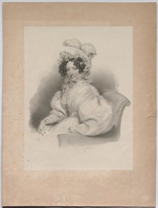 Gabrielle Auersperg, född Lobkowitz av Josef Kriehuber