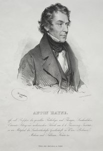 Porträtt av Dr Anton Hayne av Josef Kriehuber