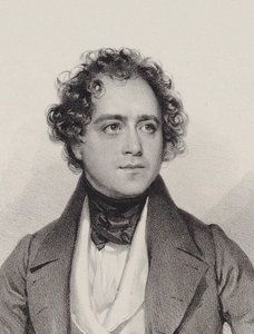 Porträtt av kompositören Johann Vesque von Püttlingen 1803-1883, 1838. av Josef Kriehuber