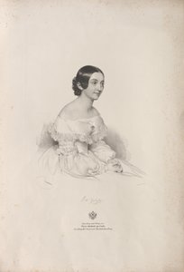 Porträtt av operasångerskan Rita Gabussi 1810-1891, 1840.