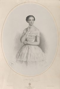 Porträtt av ballerinan Marie Taglioni 1804-1884, 1853.