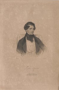 Porträtt av operasångaren Agostino Rovere 1804-1865, 1839. av Josef Kriehuber