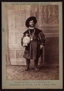 Jean Roth, skorstenfejare vid Makart-paraden 1879 av Josef Löwy