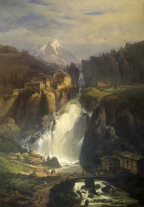 Utsikt över Bad Gastein av Josef Matěj Navrátil