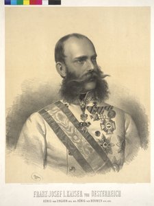Kejsare av Österrike Franz Joseph I av Josef Nikolaus Kriehuber