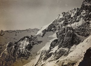 Album "Mitt världskrig - minnen av sydvästra fronten i Kärnten, Italien, Trentino-Alto Adige) 31/03/1915-12/11/ 1918 - Josef Zohles Wien ": Alperna (s/v foto) av Josef Zohles