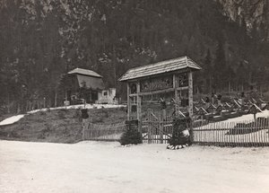 Album "Mitt världskrig - minnen av sydvästra fronten i Kärnten, Italien, Trentino-Alto Adige) 31/03/1915-12/11/1918 - Josef Zohles Wien ": militärkyrkogård i Seisse av Josef Zohles