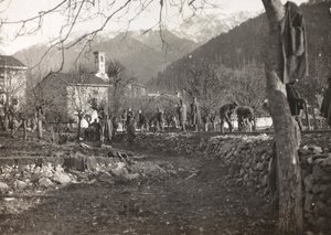 Album "Meine weltkriegs - Erinnerungen South-West Front (Kärnten, Italien, Sydtyrolen) (Mitt världskrig - minnen från sydvästra fronten i Kärnten, Italien, Trentino-Alto Adige) 31/03/1915-12/11/ 1918 - Josef Zohles Wien ": soldater att arbeta för co