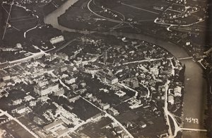 Album "Mitt världskrig - minnen av sydvästra fronten i Kärnten, Italien, Trentino-Alto Adige) 31/03/1915-12/11/1918 - Josef Zohles Wien ": vy från Villaco (s/v)