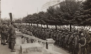 Album "Mitt världskrig - minnen av sydvästra fronten i Kärnten, Italien, Trentino-Alto Adige) 31/03/1915-12/11/ 1918 - Josef Zohles Wien ": soldater med många fångar