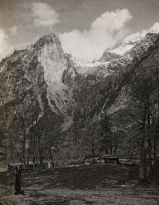 Album "Mitt världskrig - minnen av sydvästra fronten i Kärnten, Italien, Trentino-Alto Adige) 31/03/1915-12/11/ 1918 - Josef Zohles Vienna ": krigszon i Lesachtal (s/v)
