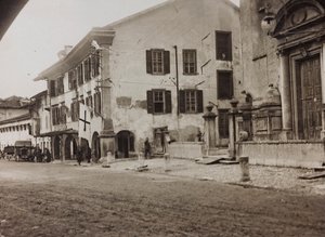 Album "Mitt världskrig - minnen av sydvästra fronten i Kärnten, Italien, Trentino-Alto Adige) 31/03/1915-12/11/1918 - Josef Zohles Wien ": soldater Tolmezzo (s/v bild