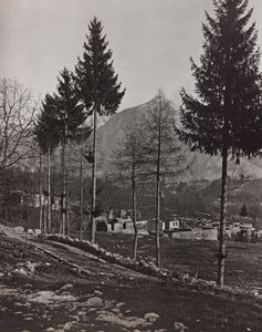 Album "Mitt världskrig - minnen av sydvästra fronten i Kärnten, Italien, Trentino-Alto Adige) 31/03/1915-12/11/1918 - Josef Zohles Wien ": spillror av Pliczna (s/v foto av Josef Zohles