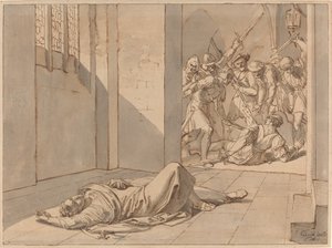 Mordet på kung Wenzel III av Josef von Führich