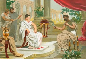 Samtal mellan Plinius den äldre och kejsaren Vespasianus
