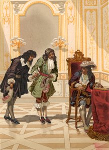 Giovanni Domenico Cassini presenteras för Ludvig XIV av Colbert av Josep or Jose Planella Coromina