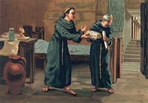 Roger Bacon skickar sin Magnum Opus till påven