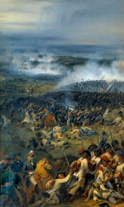 Revolutionära krig: "" Slaget vid Anderlecht den 13 november av Joseph Louis Hippolyte Bellange