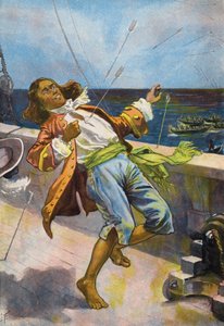 Robinson Crusoe: Death of Friday (färg litho)