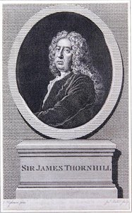 Sir James Thornhill (gravyr) av Joseph (after) Highmore