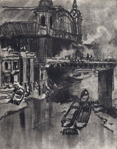 Cannon Street Station (litho) av Joseph (after) Pennell
