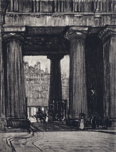 Euston Station (litho) av Joseph (after) Pennell