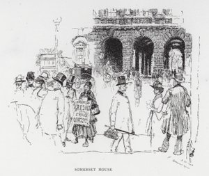 Somerset House (litho) av Joseph (after) Pennell