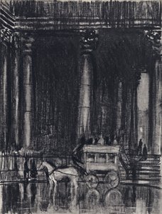 St Martins veranda (litho)