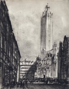 Katedralen, Westminster (litho) av Joseph (after) Pennell