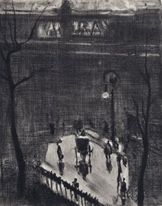 Under Charing Cross (litho) av Joseph (after) Pennell