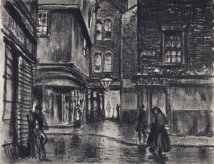 Vanishing London (litho) av Joseph (after) Pennell