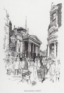 Wellington Street (litho) av Joseph (after) Pennell