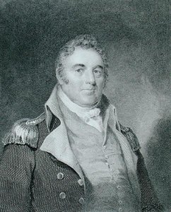 Richard Dale (1756-1826), graverad av Richard W. Dodson (1812-67) efter en kopia av originalmålningen av James Barton Longacre (1794-1869) (gravyr) av Joseph (after) Wood