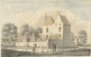 Castle De Eng nära Vleuten av Joseph Adolf Schmetterling