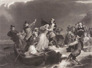 Pilgrimerna landade vid Plymouth Rock 1620 av Joseph Andrews