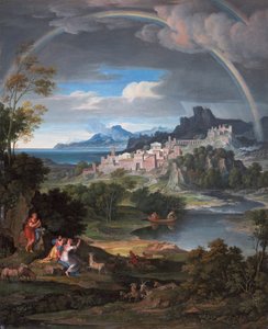 Heroiskt landskap med regnbåge, 1806