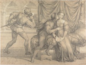Paolo och Francesca, överraskade av Gianciotto Malatesta, 1809.