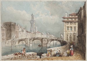 Florence, inklistrad i Thomas Moodys Journal of a tour through Schweiz and Italy, 1822 (wc på papper)