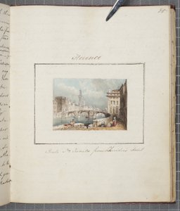 Florence, inklistrad i Thomas Moodys Journal of a tour through Schweiz and Italy, 1822 (wc på papper)