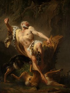 Milo av Croton (olja på duk)